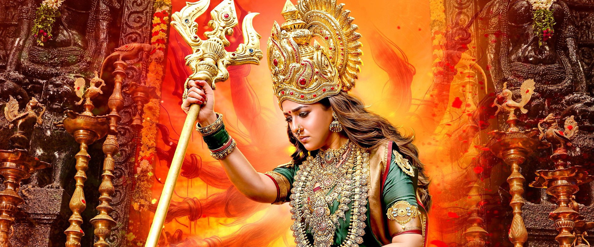 Mookuthi Amman 2 backdrop