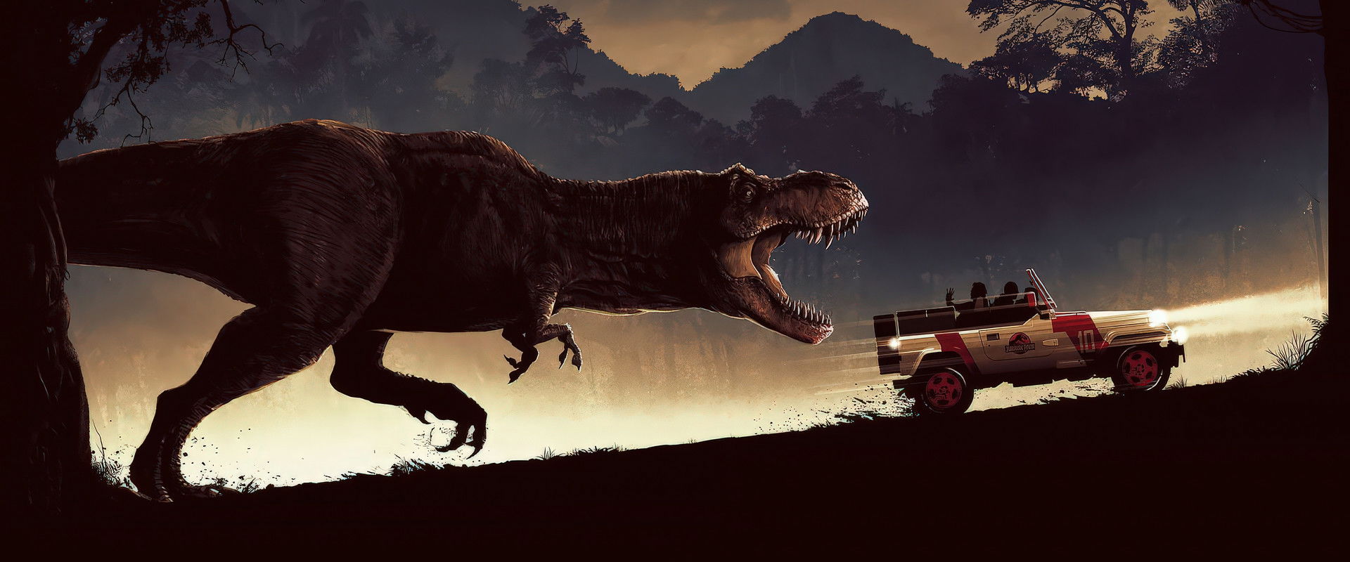 Jurassic Park backdrop