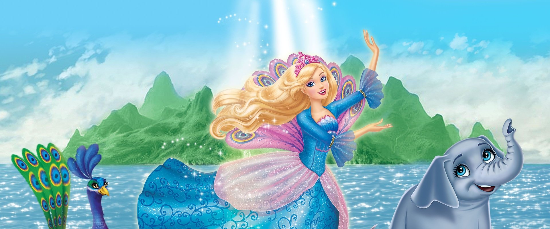 Barbie as the Island Princess backdrop