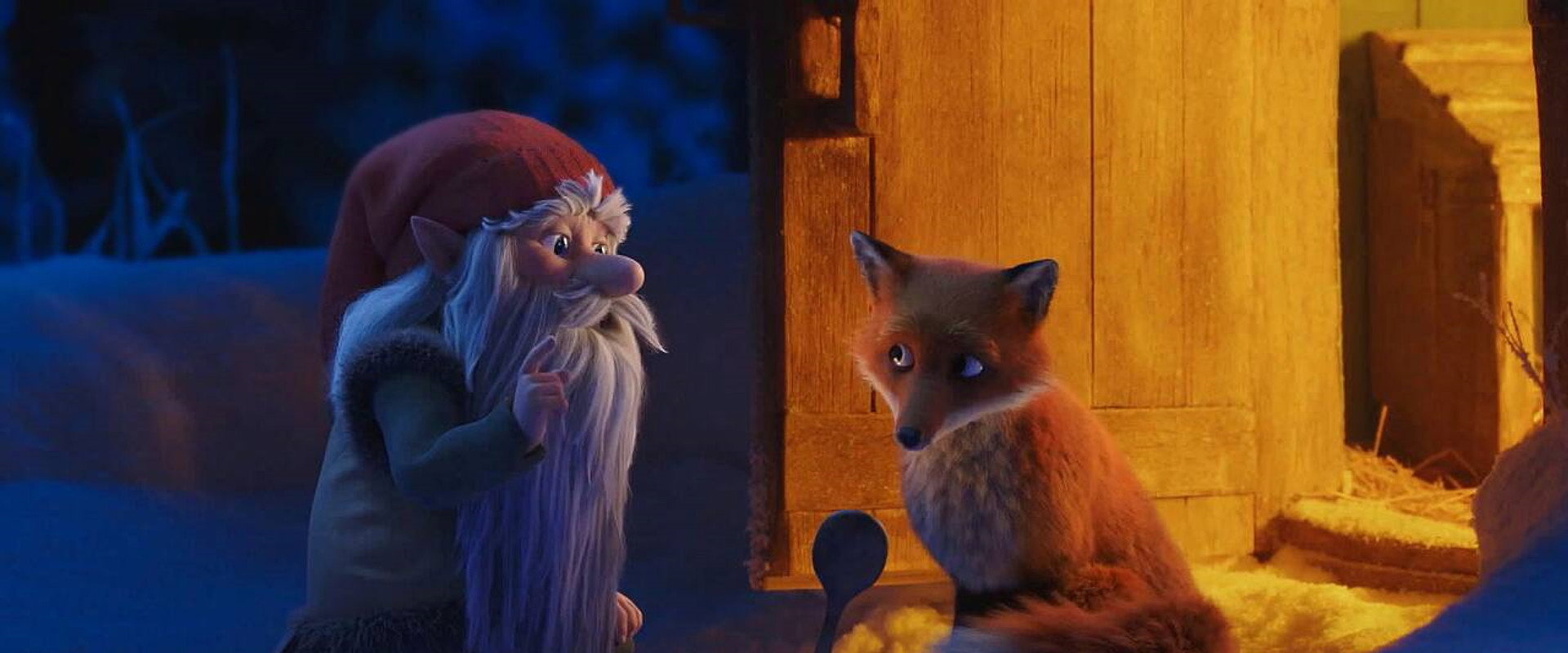 The Santa and the Fox backdrop