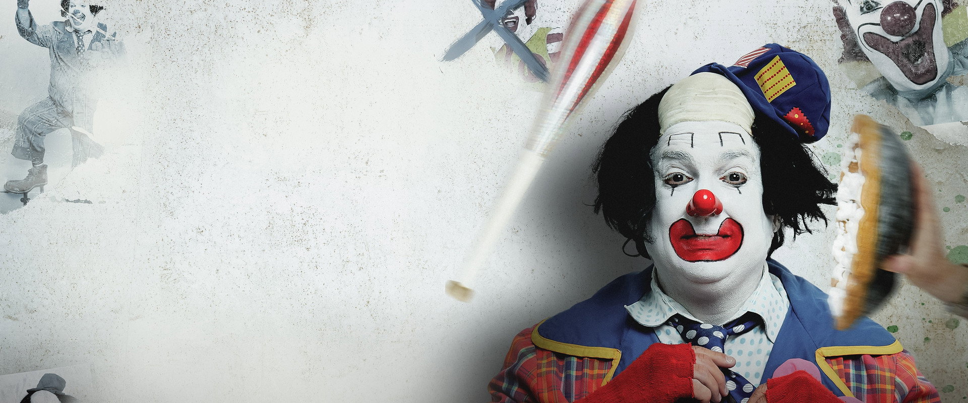 American Clown backdrop