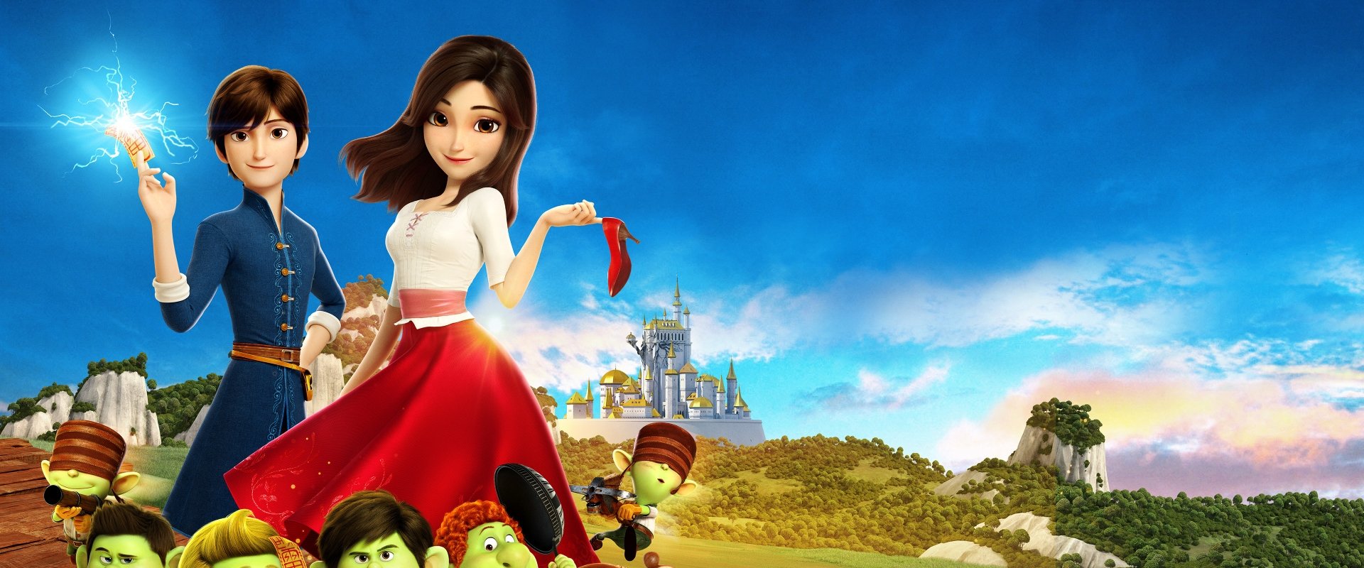 Red Shoes and the Seven Dwarfs backdrop