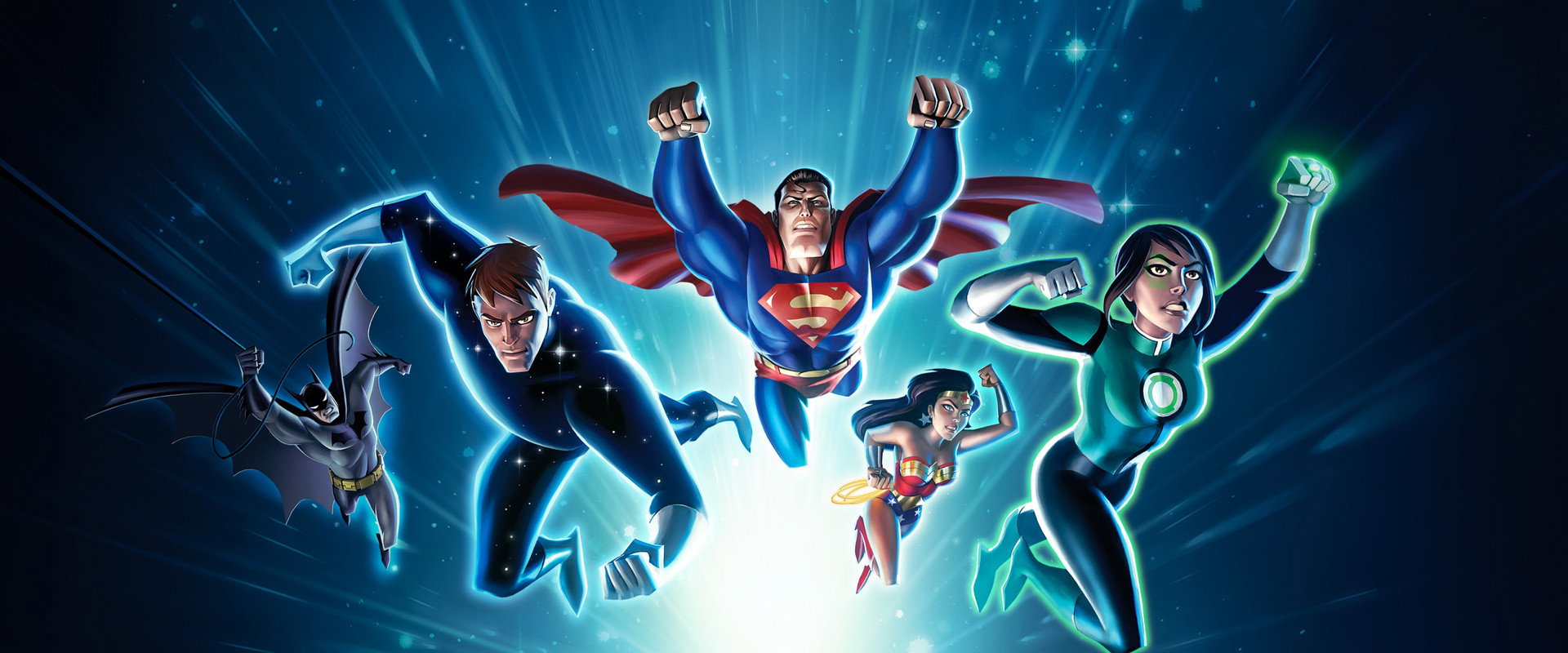 Justice League vs. the Fatal Five backdrop