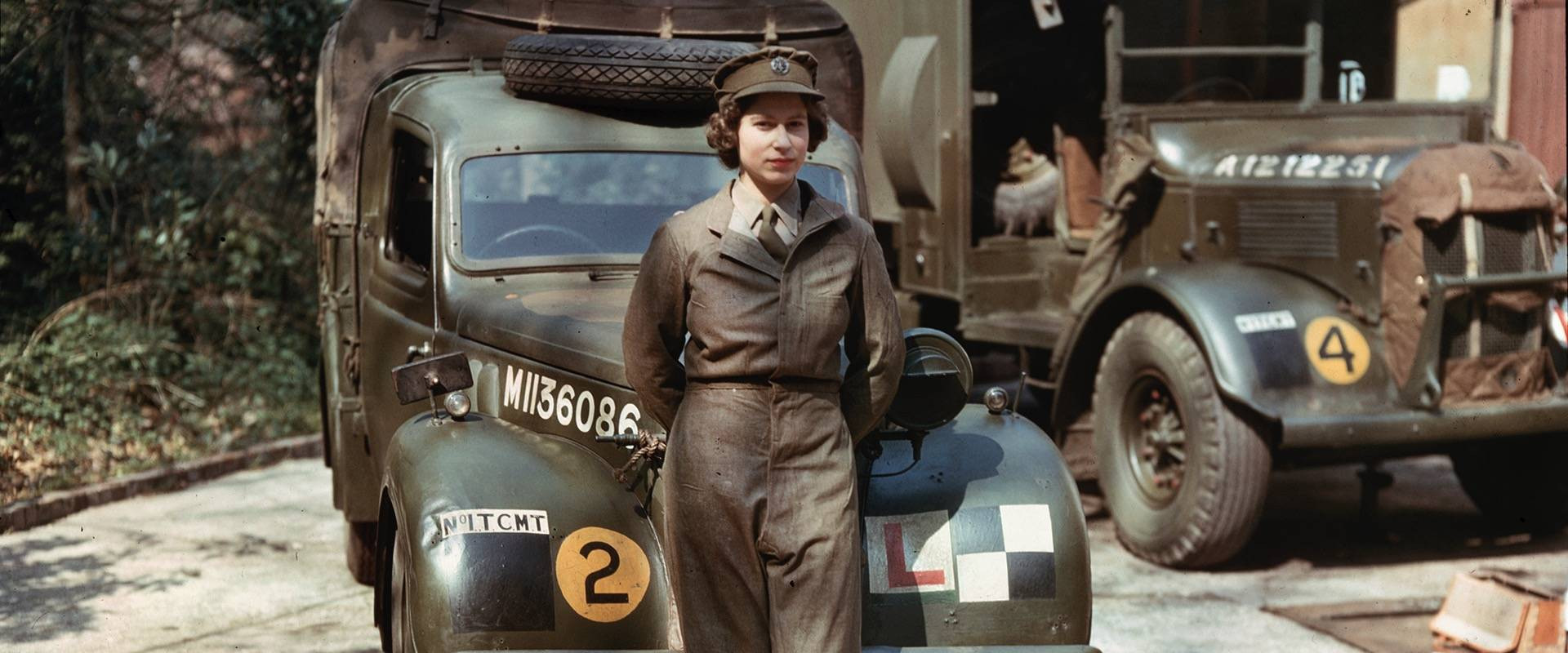 Our Queen at War backdrop