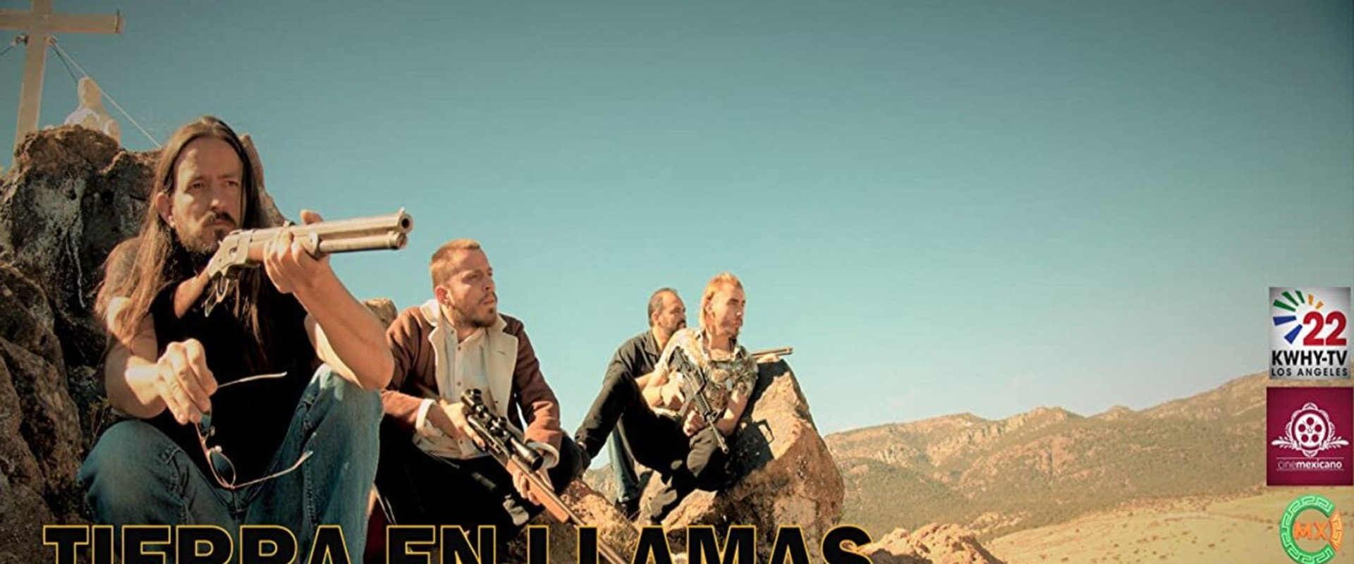 Tierra en llamas backdrop