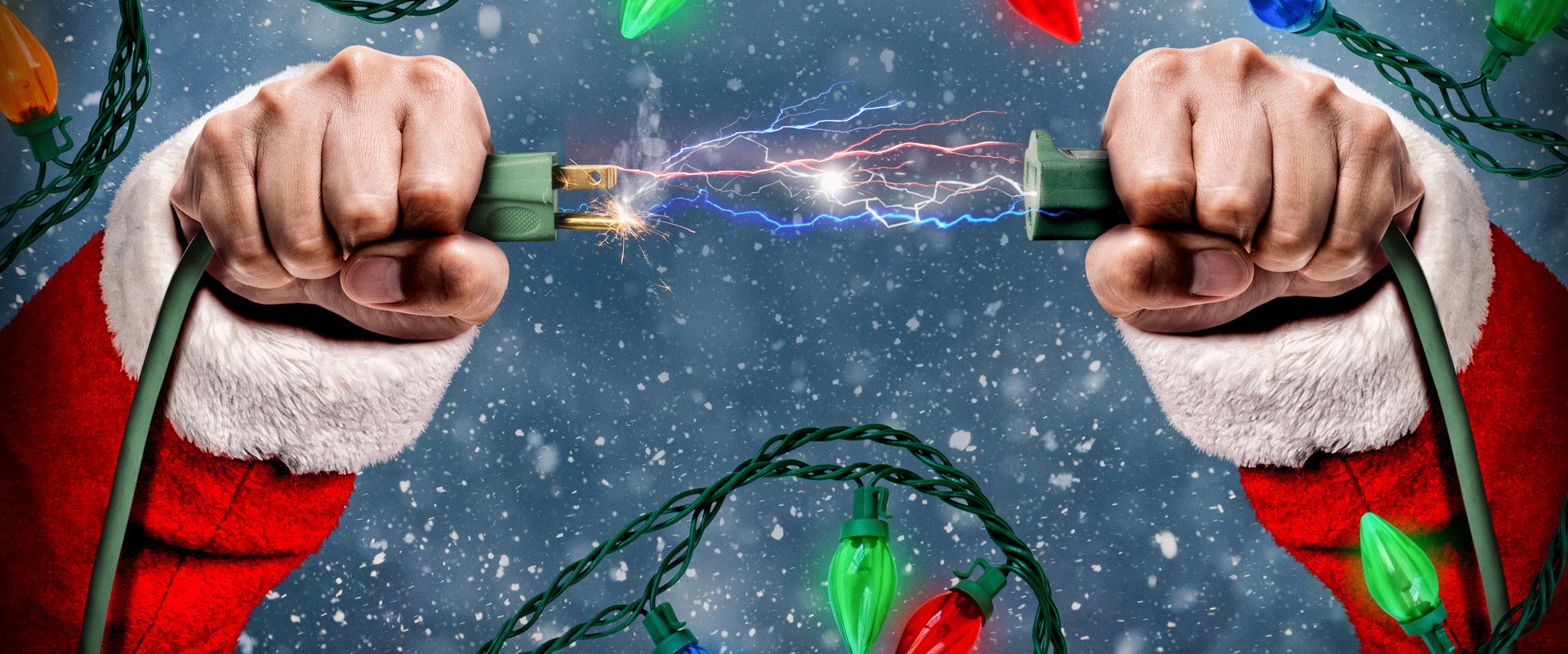 'Twas the Fight Before Christmas backdrop