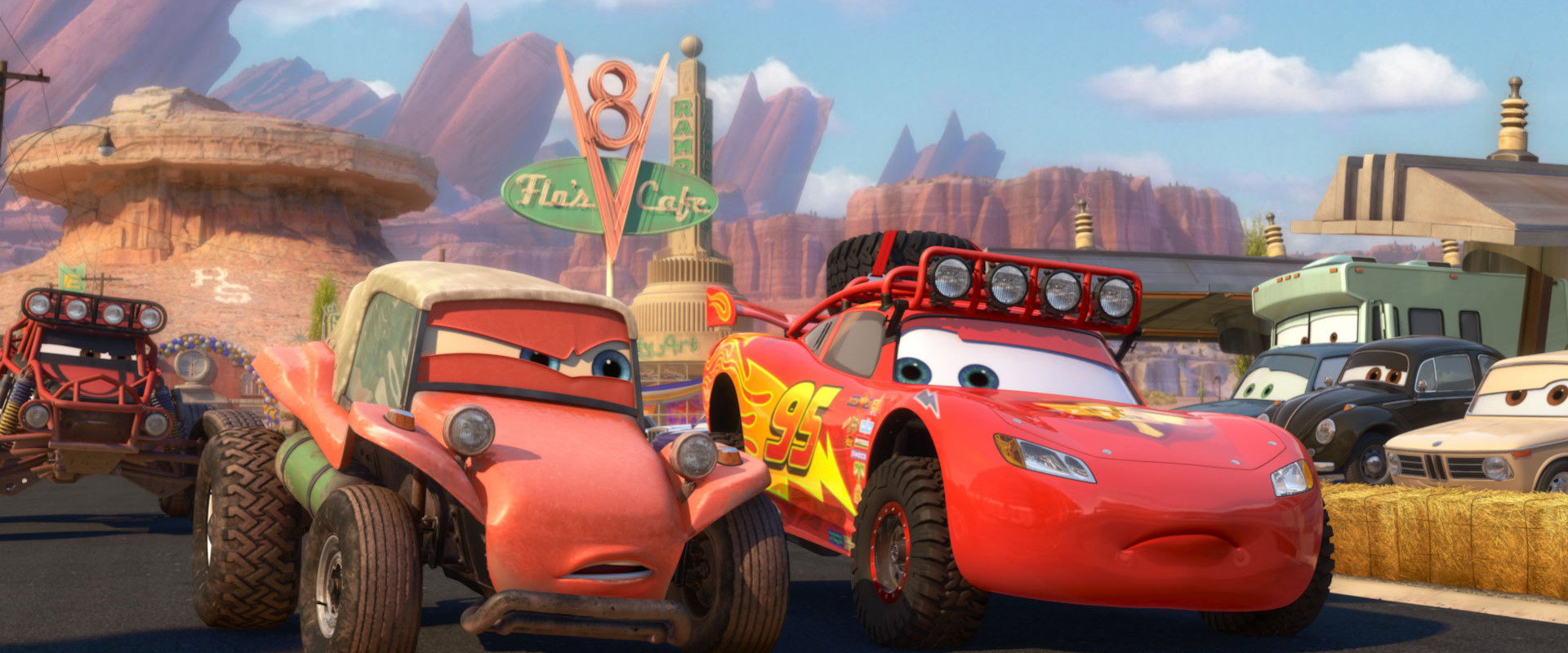 The Radiator Springs 500½ backdrop