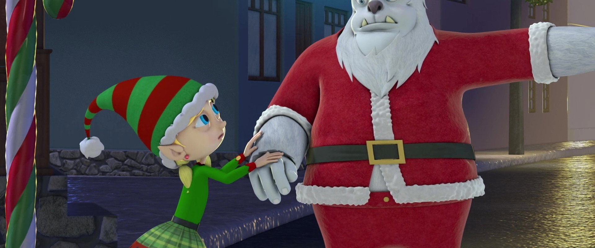 Abominable Christmas backdrop