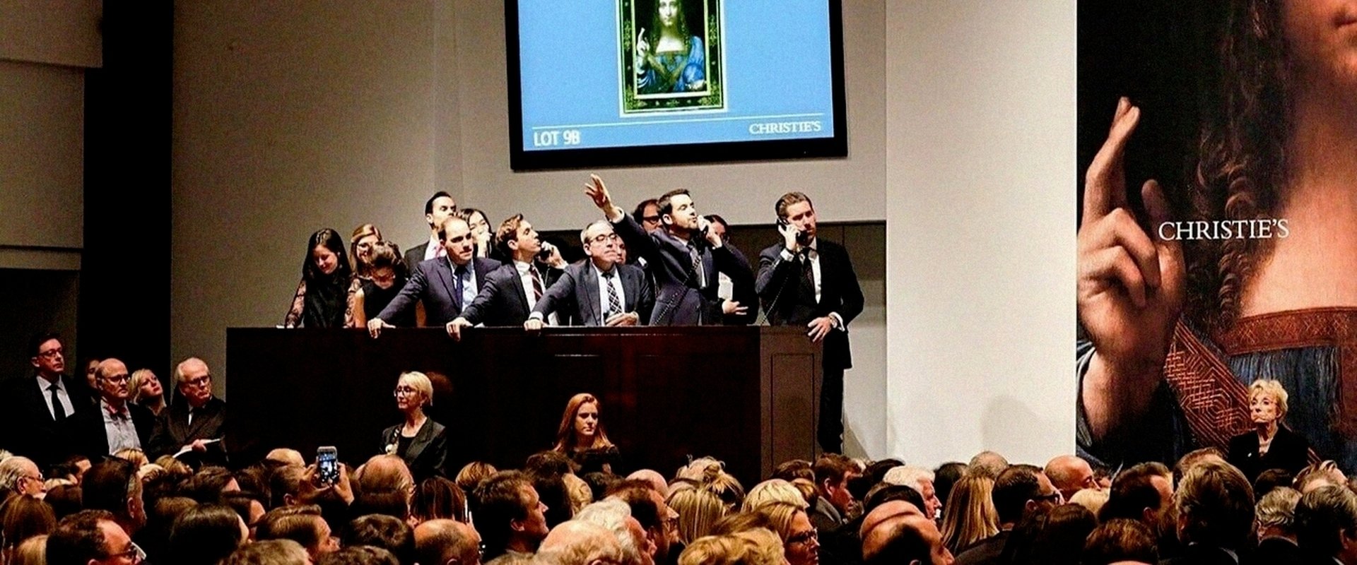 The Lost Leonardo backdrop
