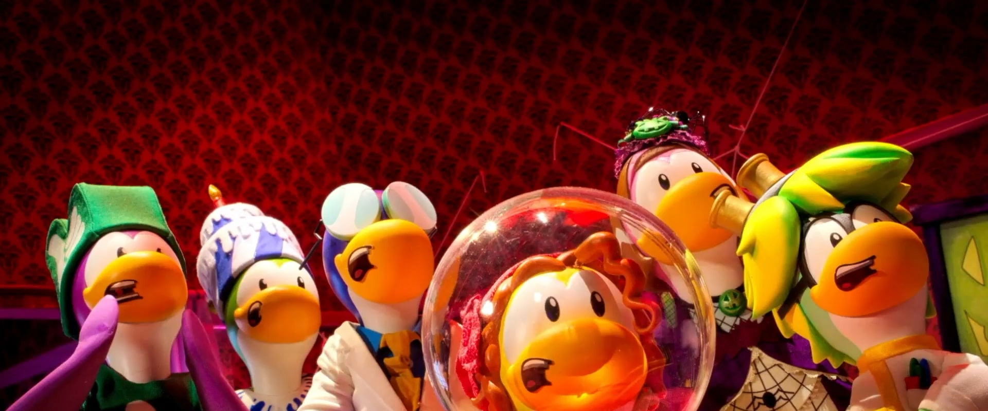 Club Penguin Halloween Panic! backdrop