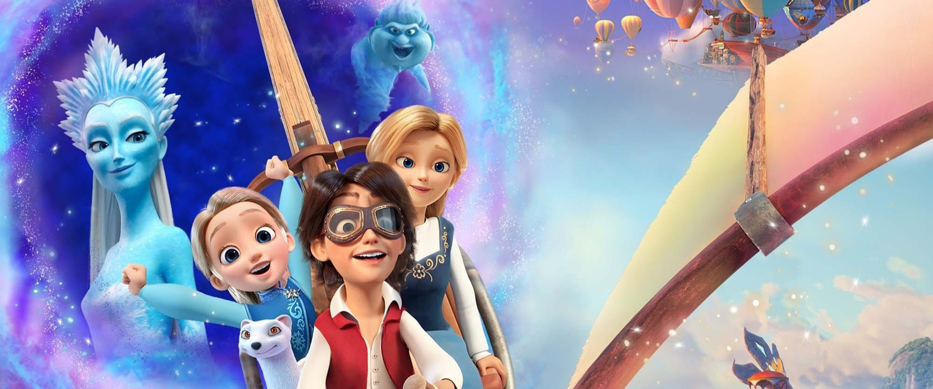 The Snow Queen and the Princess backdrop