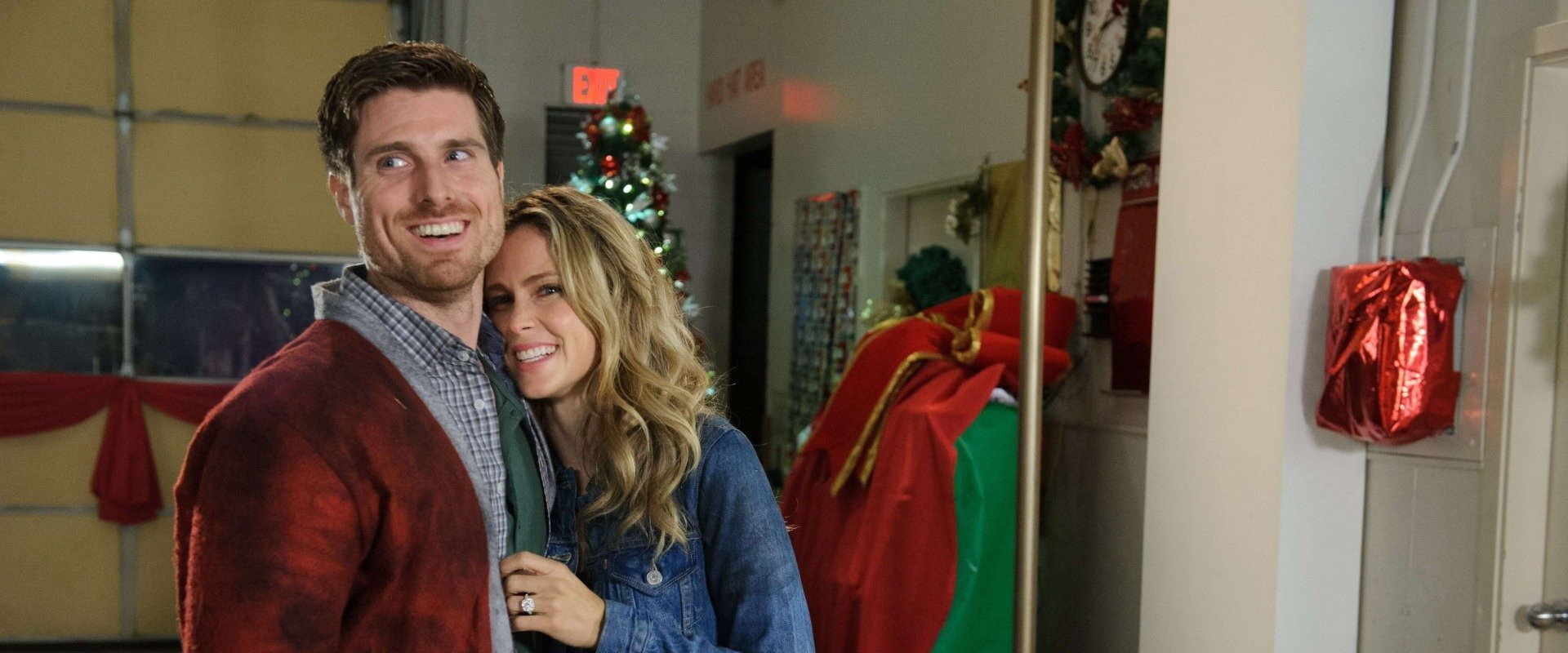 A Firehouse Christmas backdrop