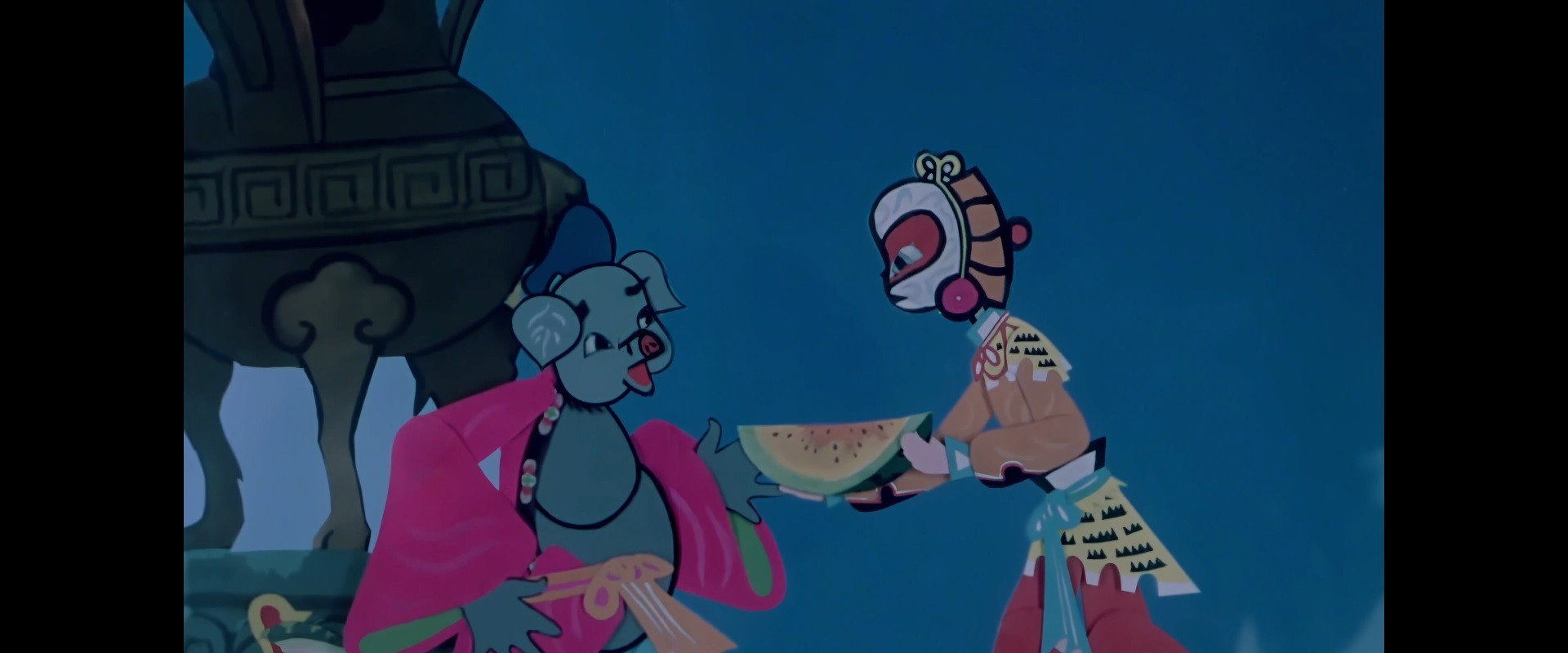 Pigsy Eats Watermelon backdrop