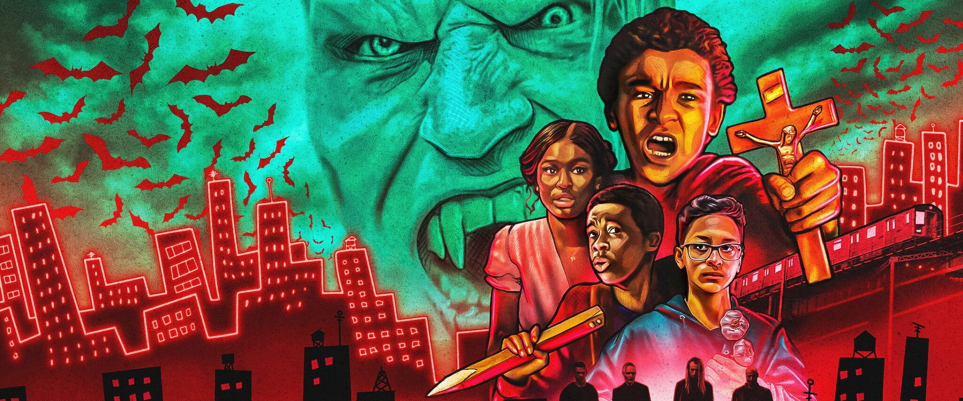 Vampires vs. the Bronx backdrop