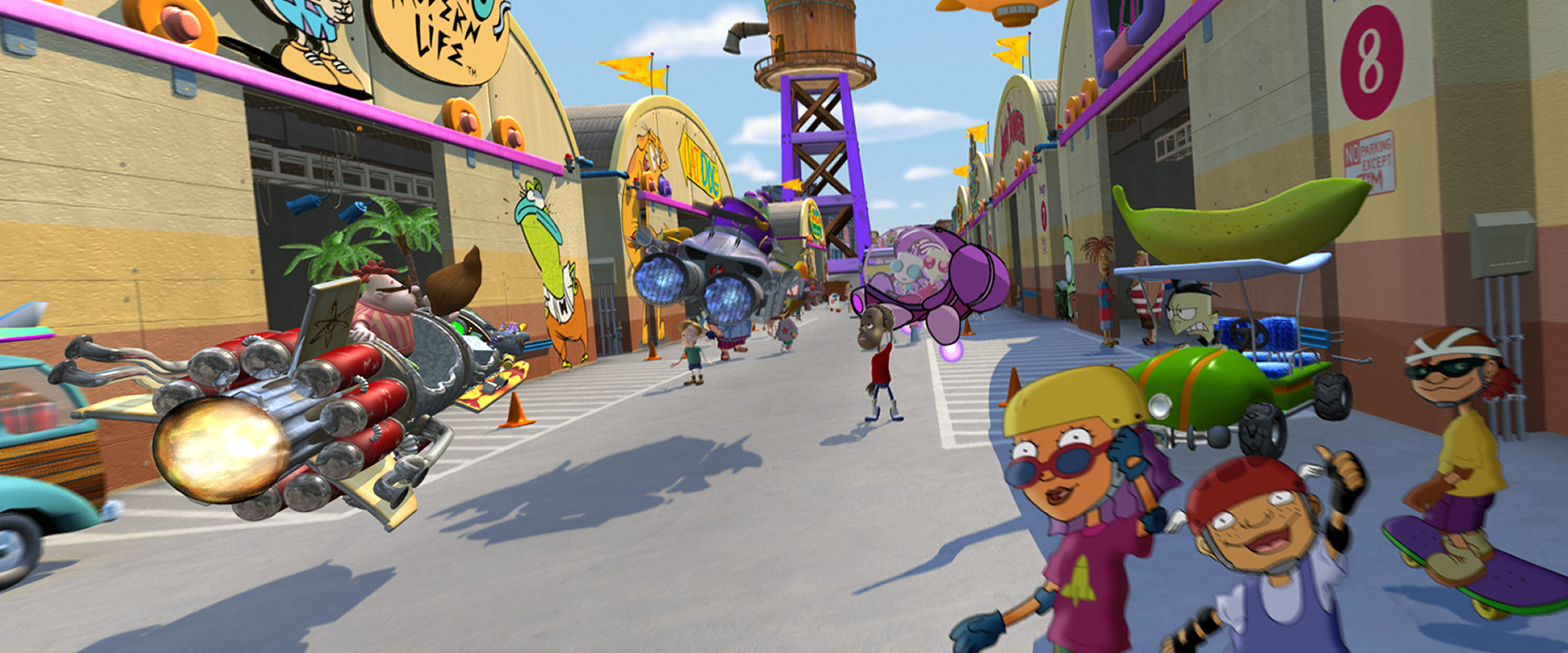 Jimmy Neutron's Nicktoon Blast backdrop