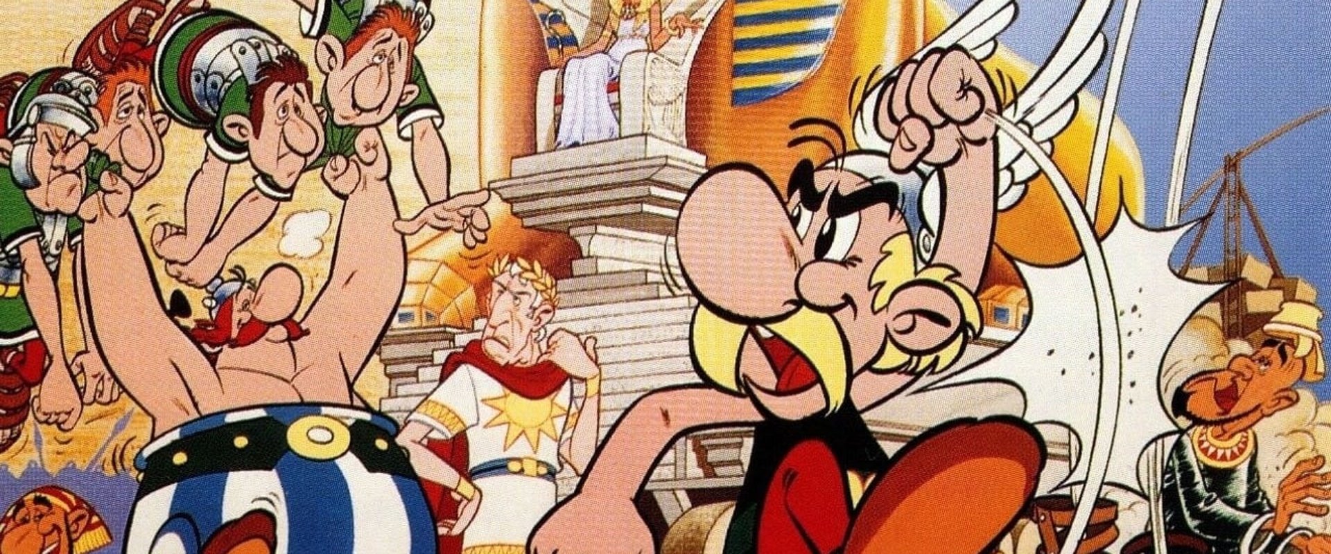 Asterix and Cleopatra backdrop
