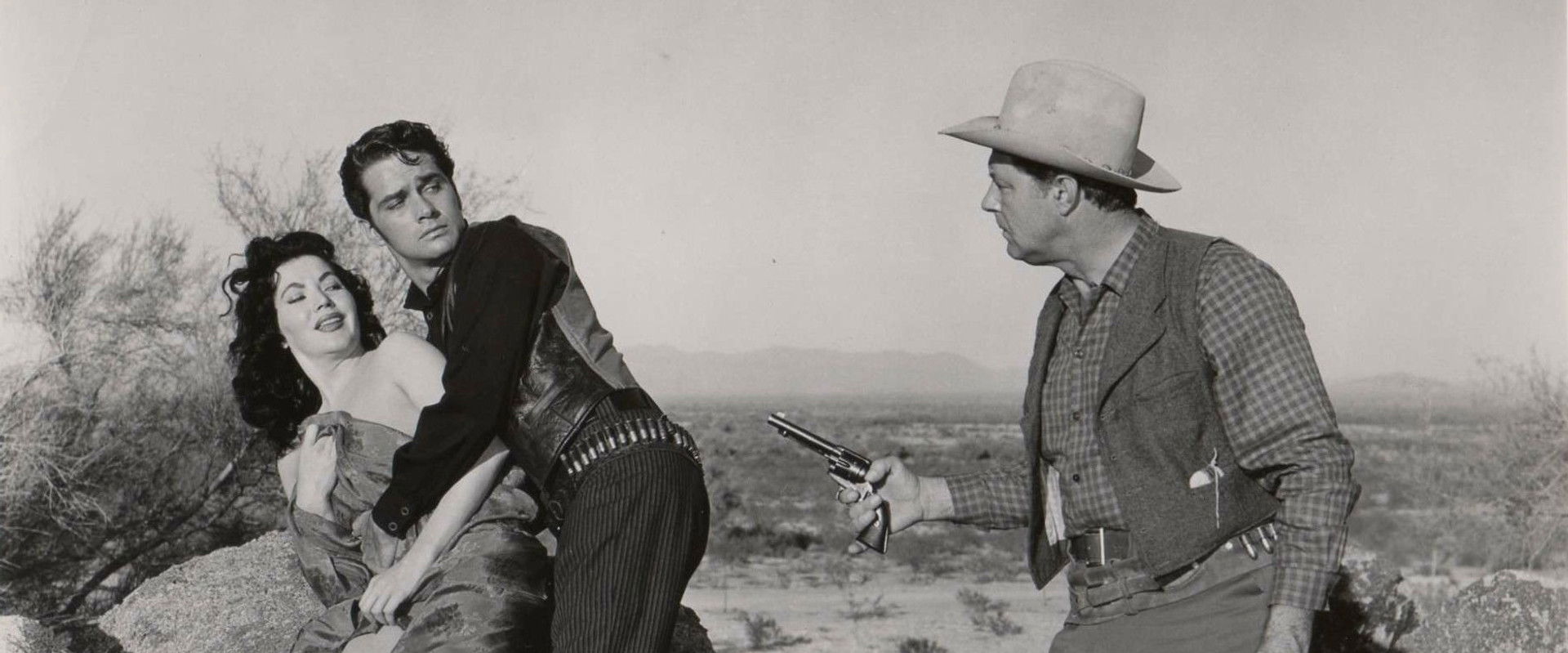 Four Fast Guns backdrop