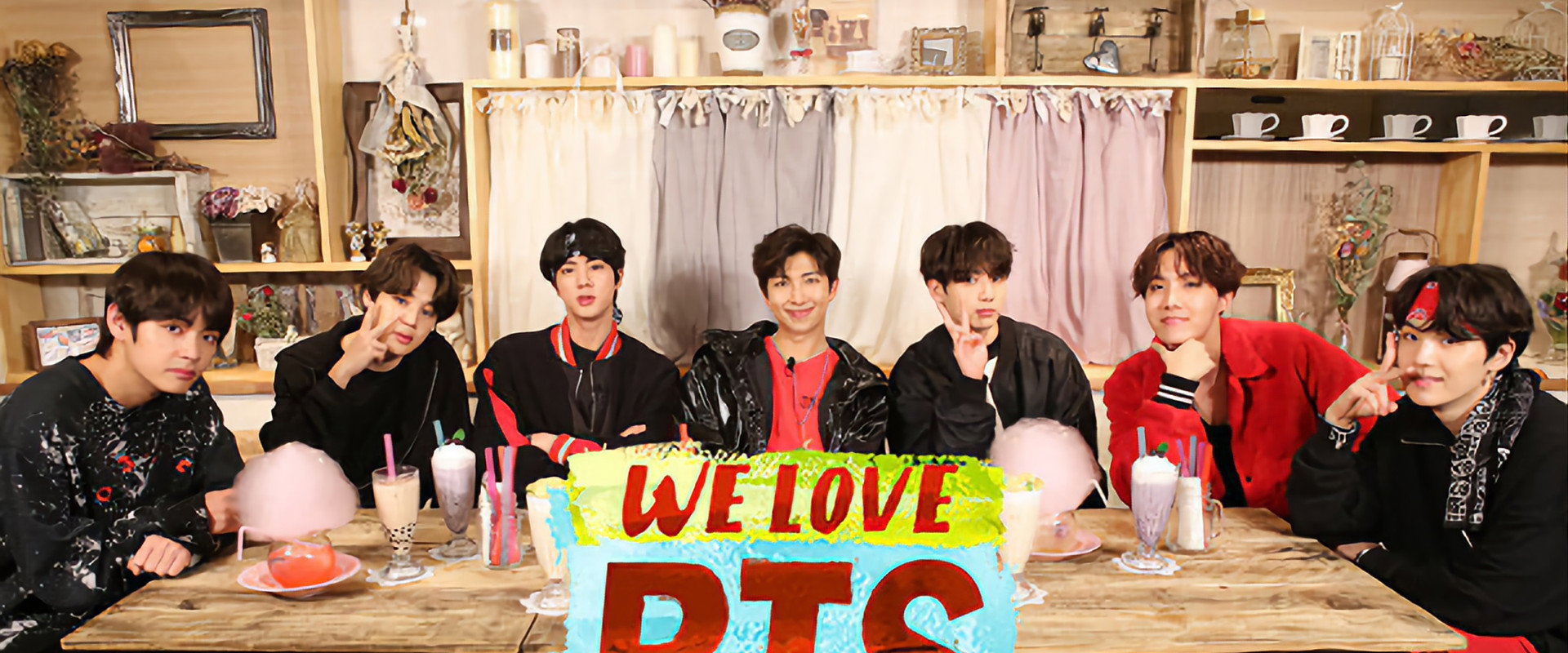 BTS Sweets Party in Harajuku Japan backdrop