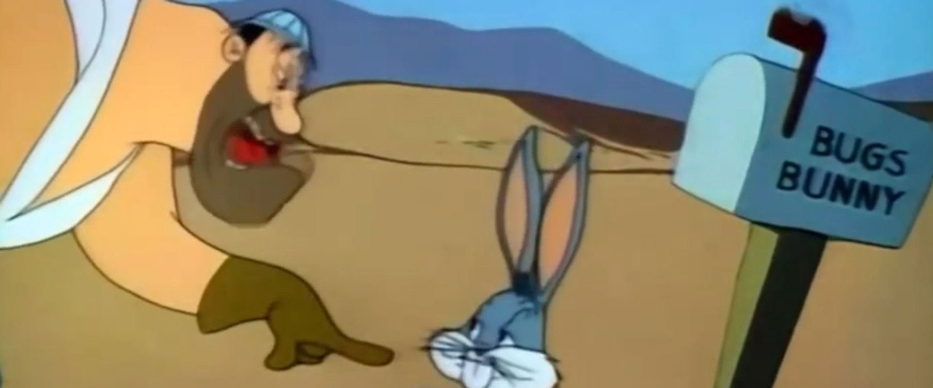 No Parking Hare backdrop