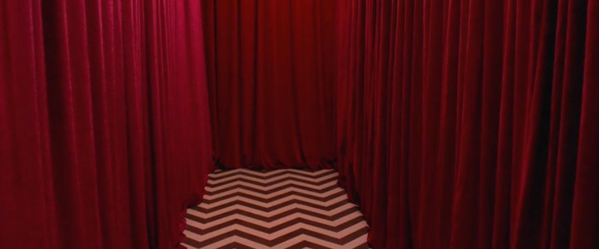 Behind the Red Curtain backdrop