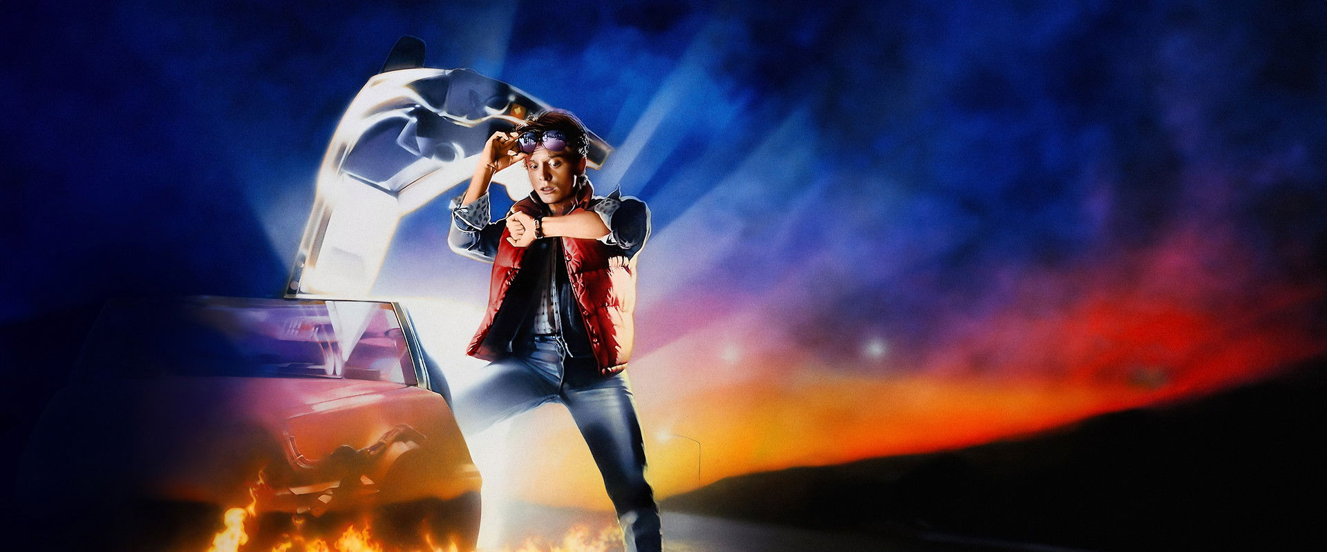 Back to the Future backdrop