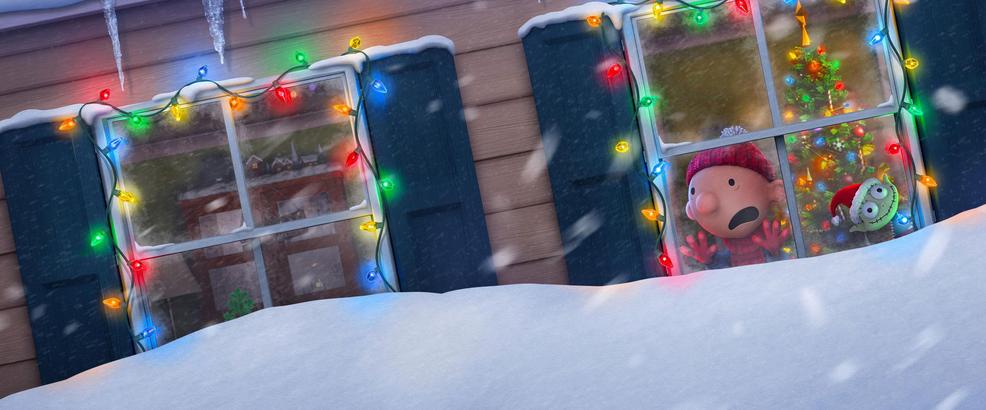 Diary of a Wimpy Kid Christmas: Cabin Fever backdrop