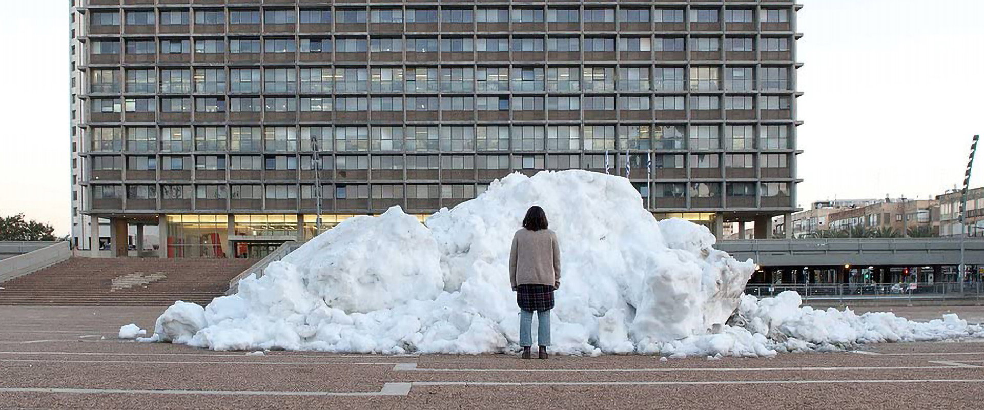 Snow backdrop