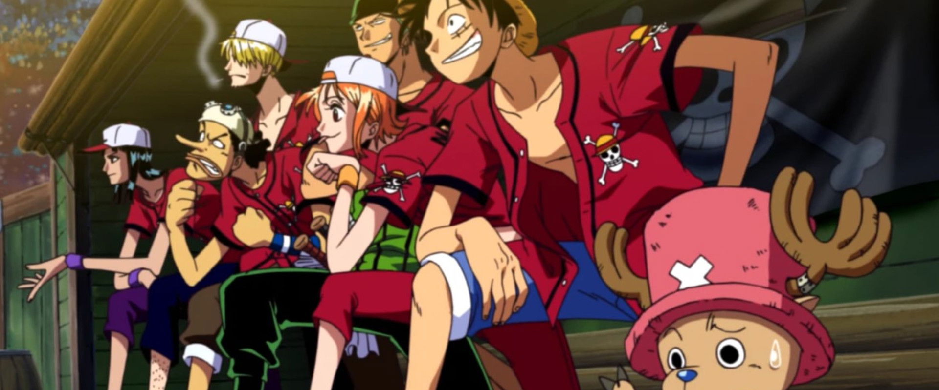 One Piece: Take Aim! The Pirate Baseball King backdrop