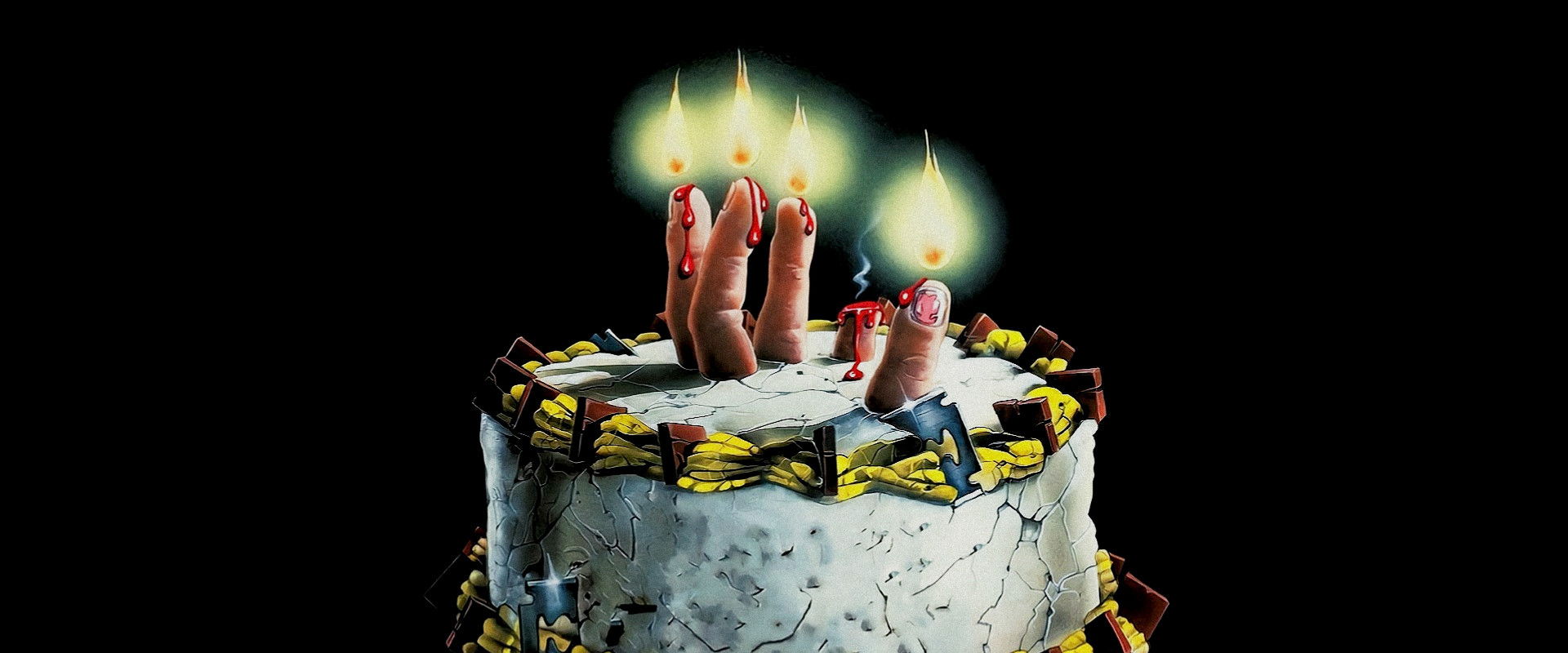 Bloody Birthday backdrop