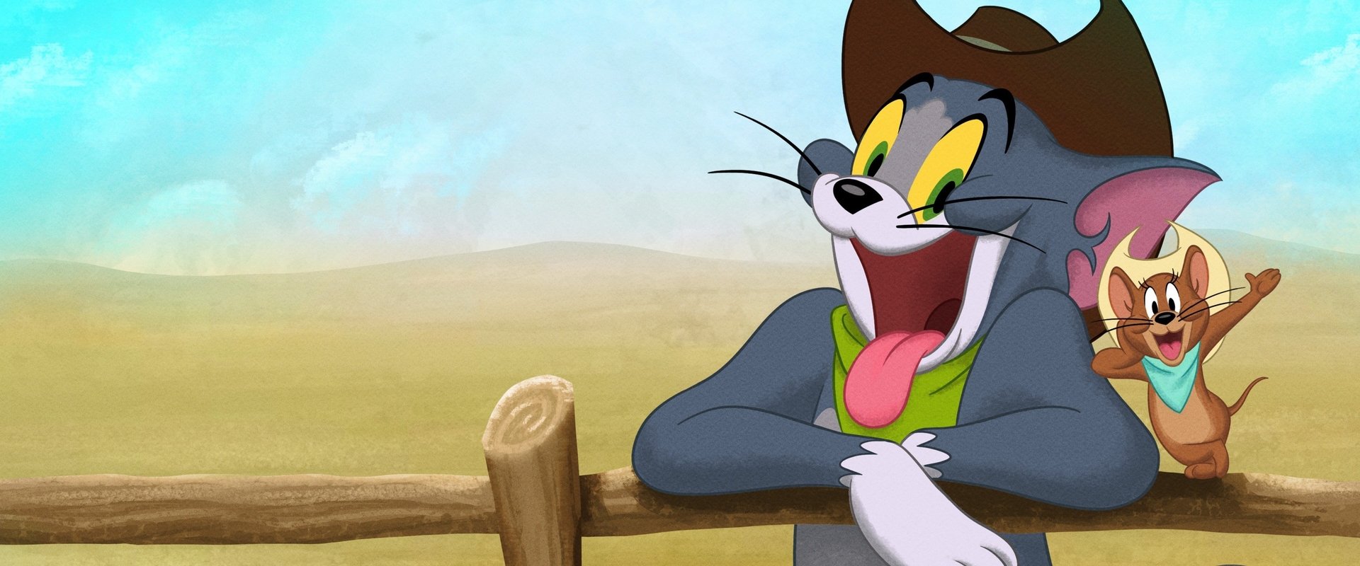 Tom and Jerry Cowboy Up! backdrop