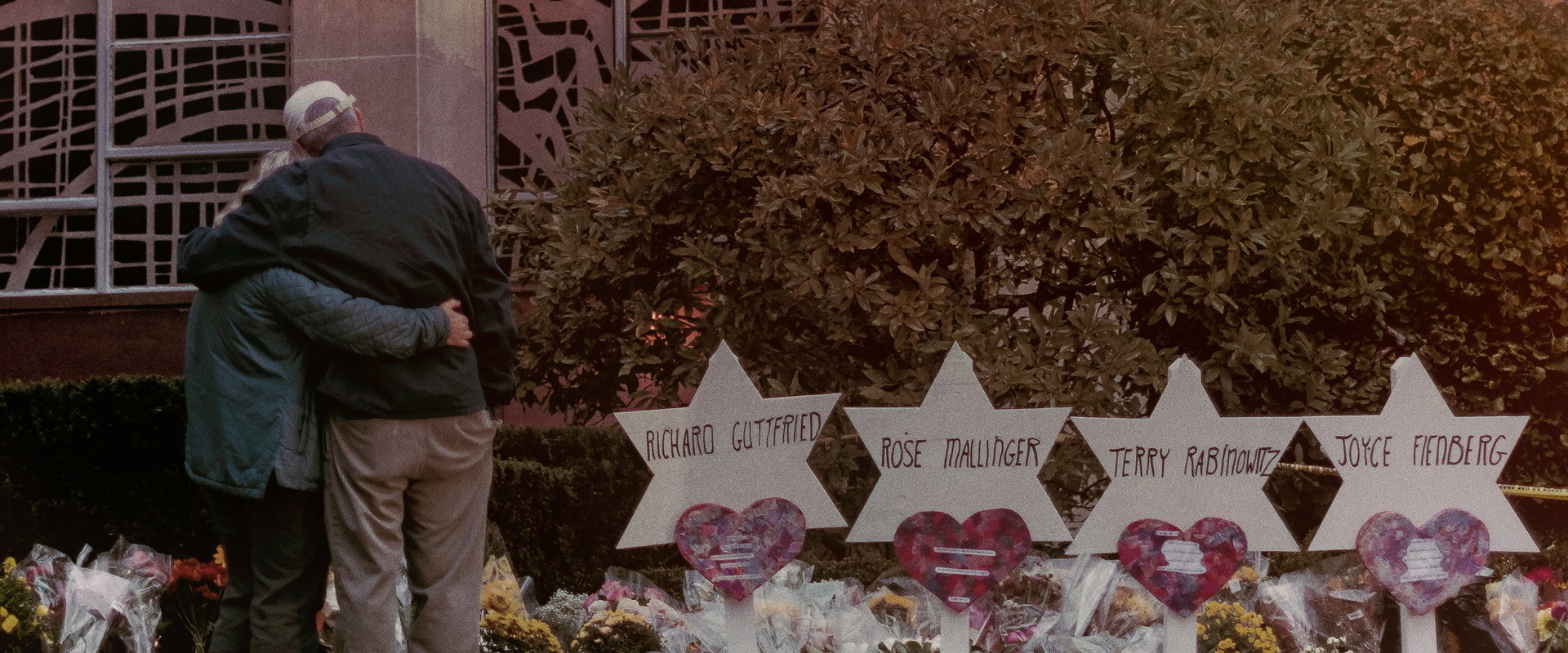 A Tree of Life: The Pittsburgh Synagogue Shooting backdrop
