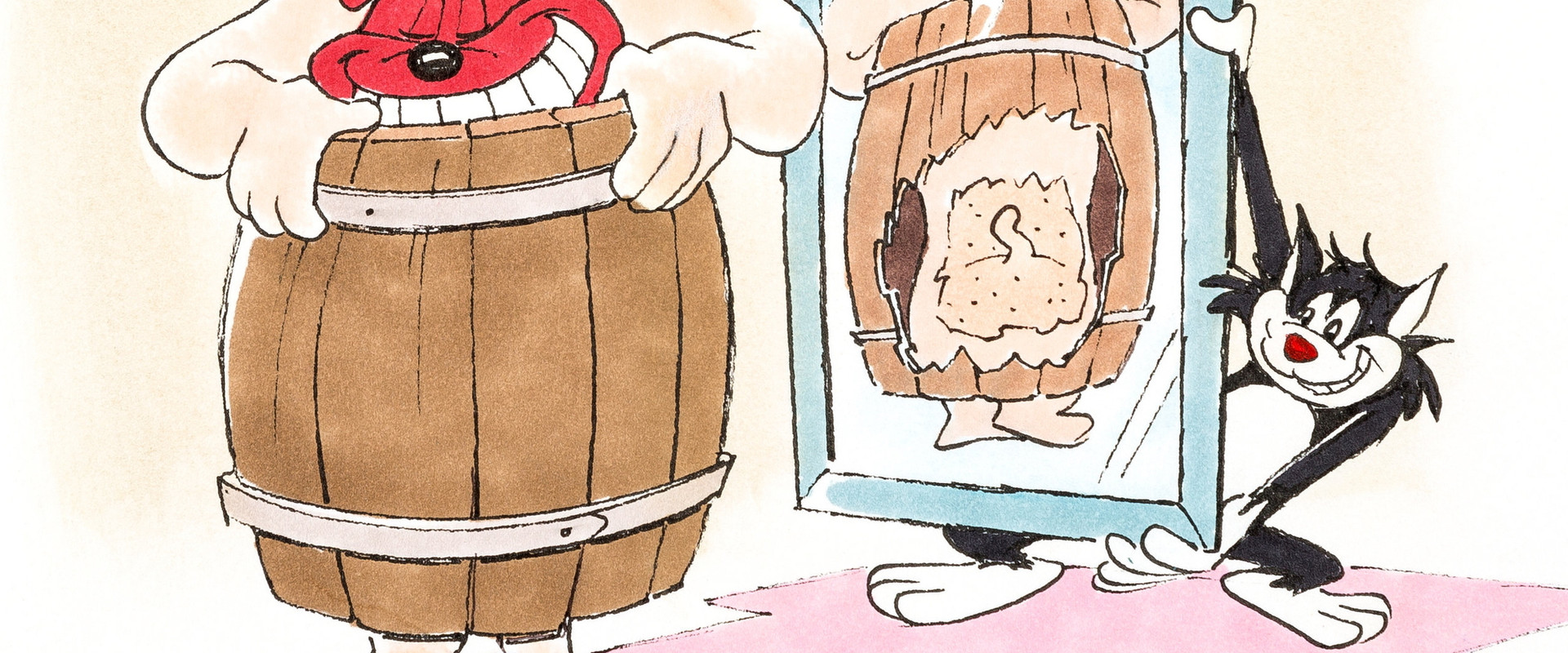 Ventriloquist Cat backdrop