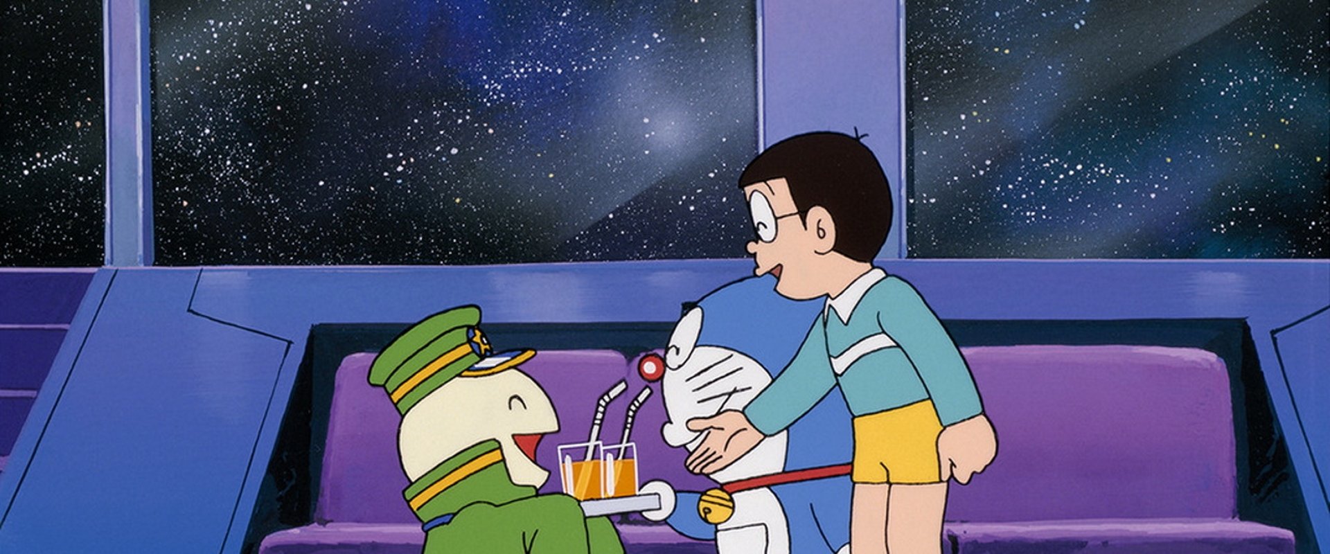 Doraemon: Nobita and the Galaxy Super-express backdrop