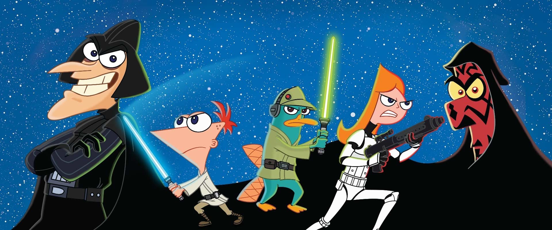 Phineas and Ferb: Star Wars backdrop