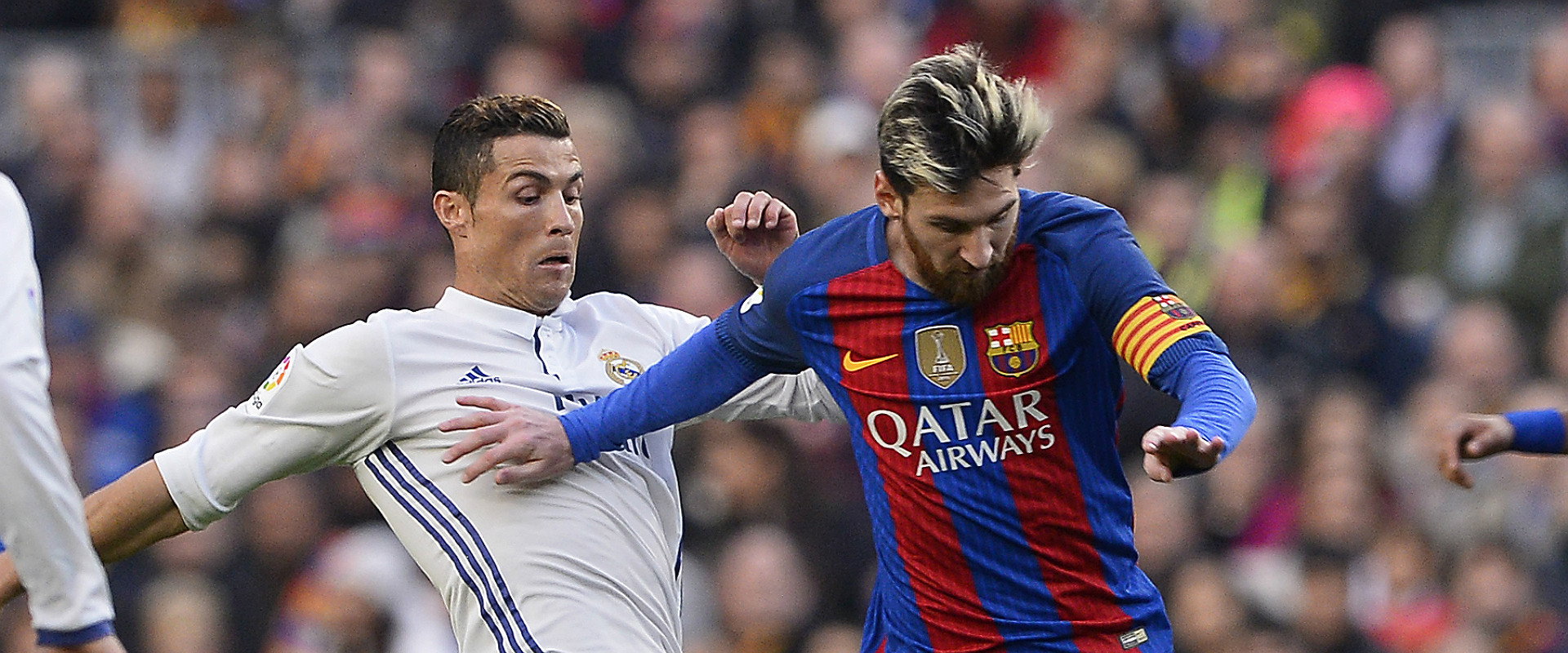Ronaldo vs. Messi: Face Off! backdrop