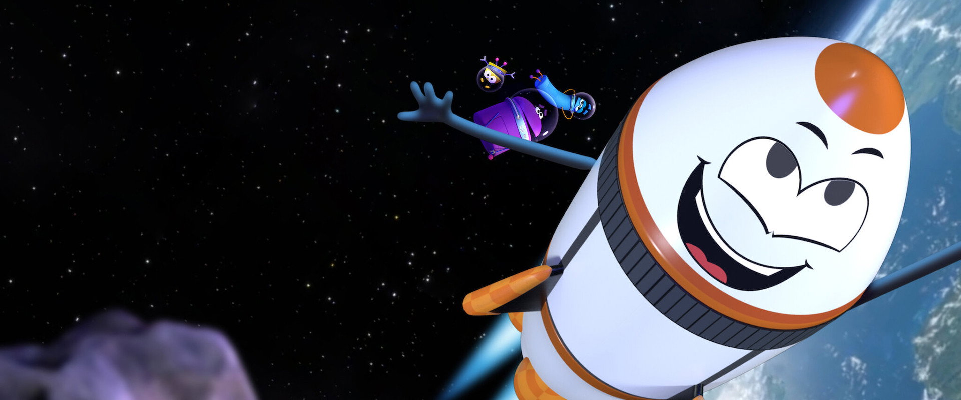 A StoryBots Space Adventure backdrop