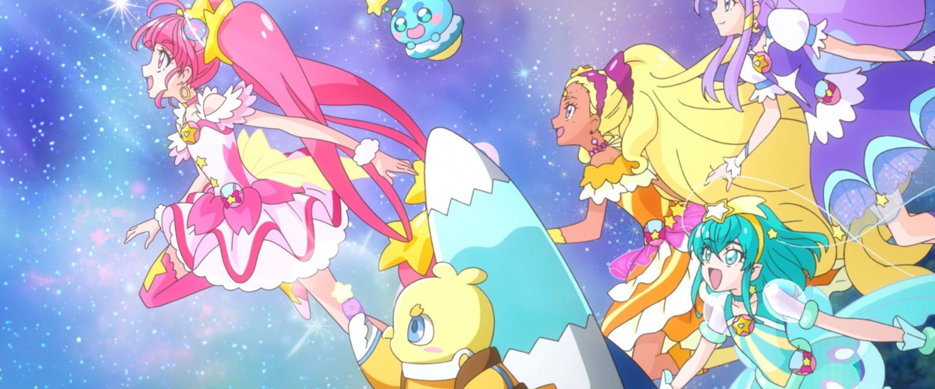 Pretty Cure Miracle Universe backdrop