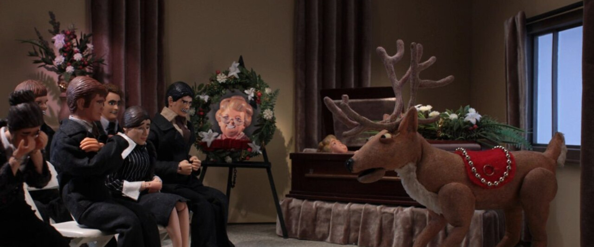 Born Again Virgin Christmas Special backdrop