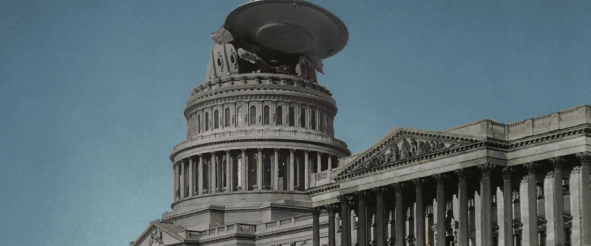 Earth vs. the Flying Saucers backdrop