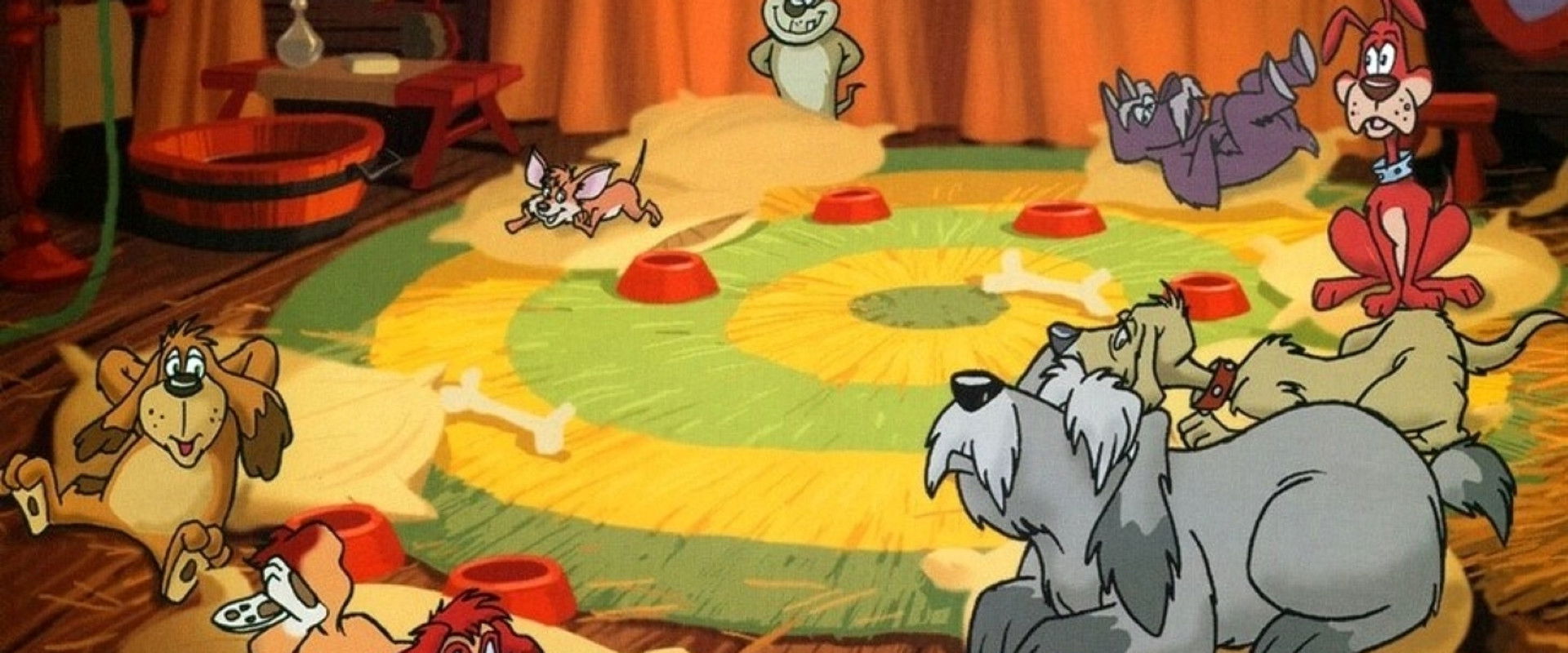 Nine Dog Christmas backdrop