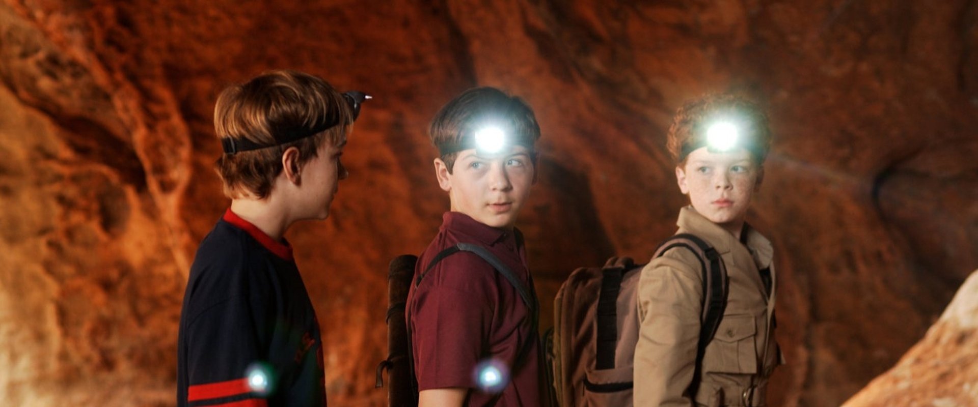 The Three Investigators in The Secret of Skeleton Island backdrop