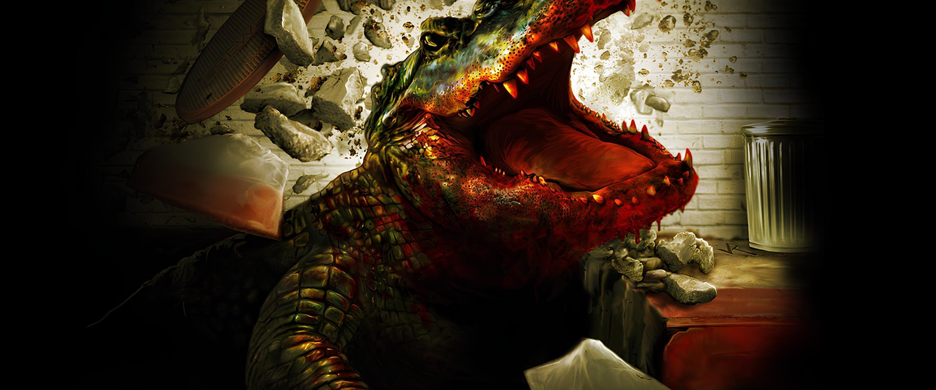 Alligator backdrop