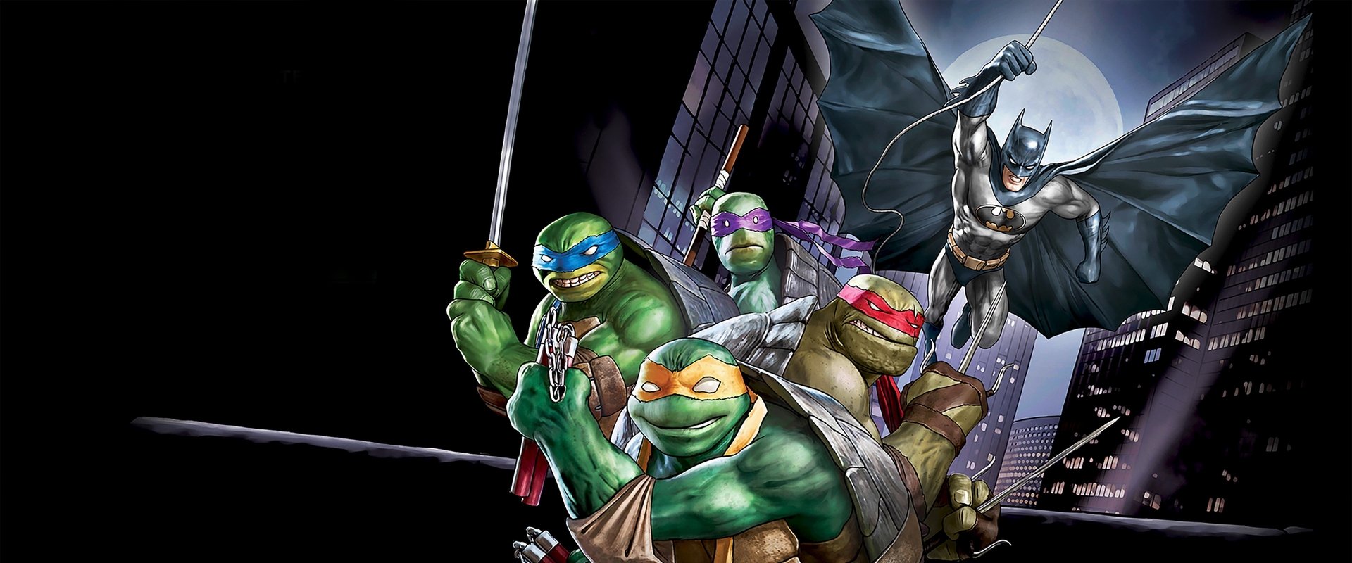 Batman vs Teenage Mutant Ninja Turtles backdrop
