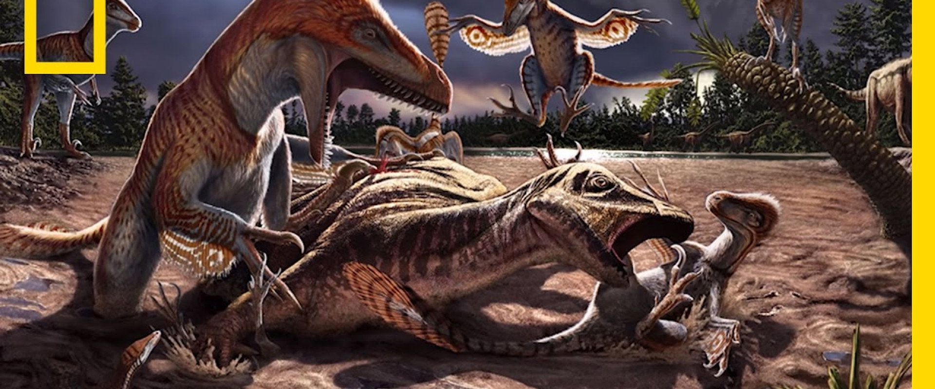 Dino Death Trap backdrop