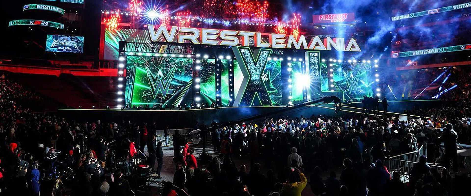 WrestleMania XL: Behind the Curtain backdrop