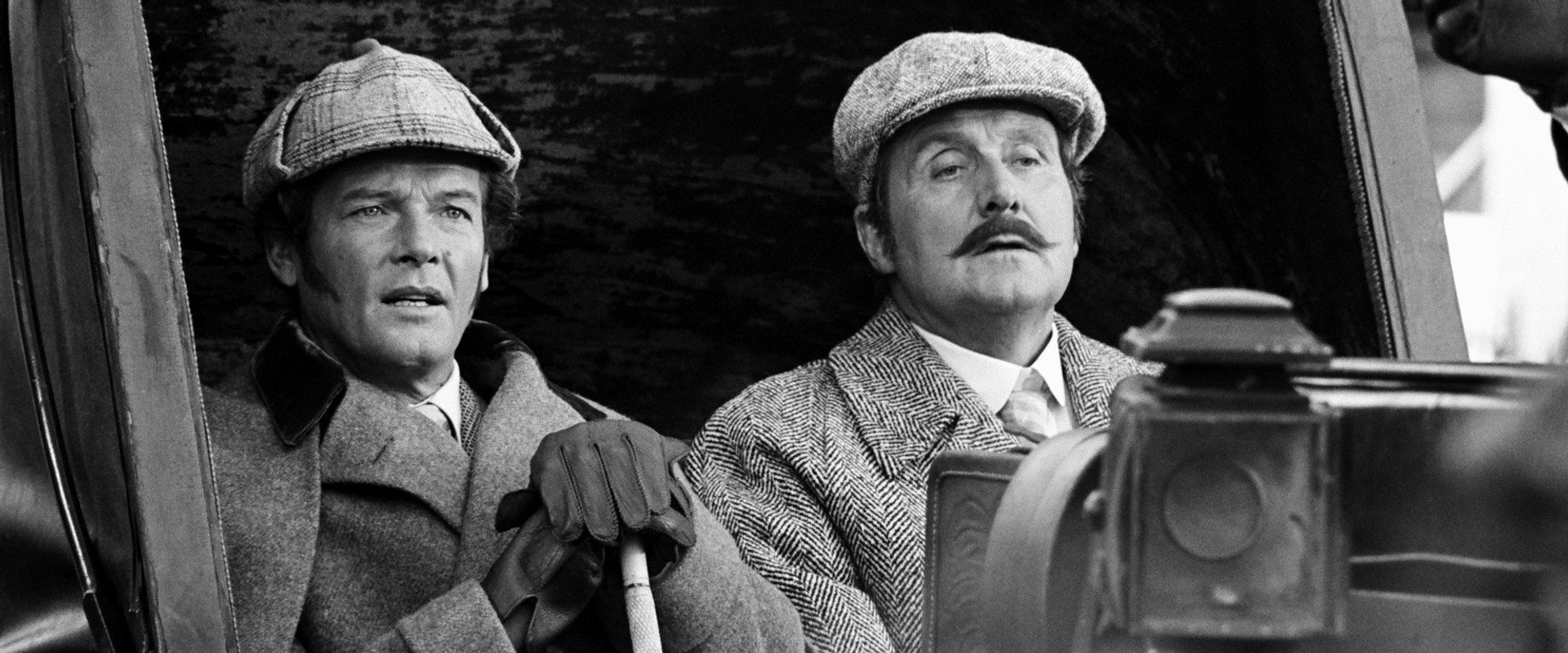 Sherlock Holmes in New York backdrop