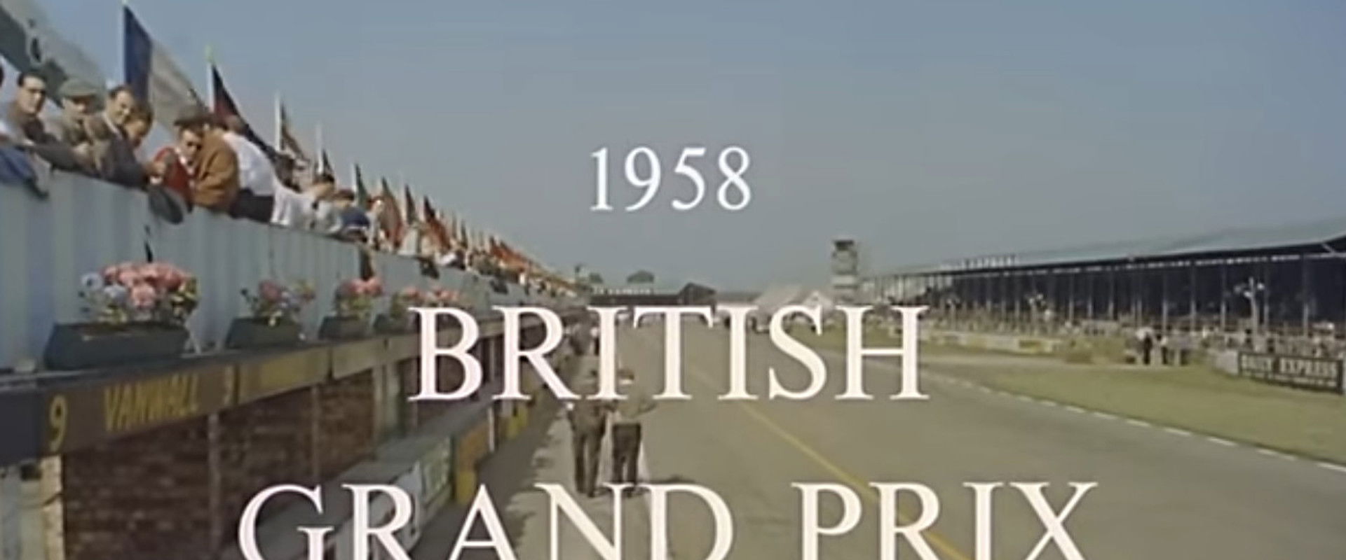 British Grand Prix 1958 backdrop