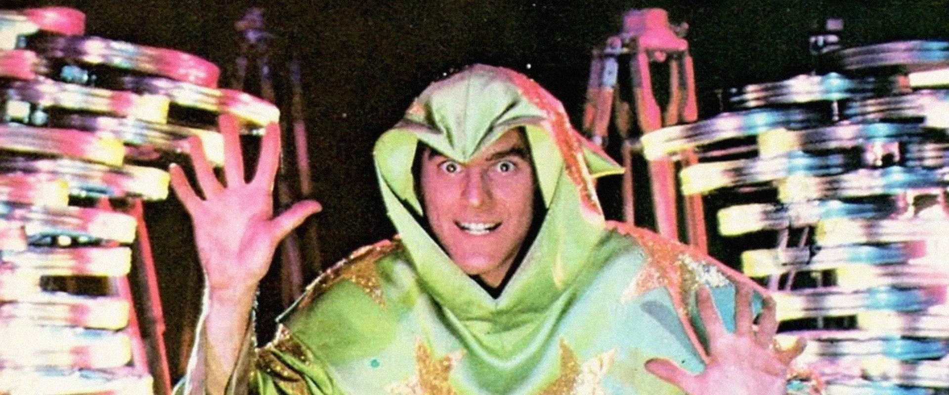 The Wizard of Speed and Time backdrop