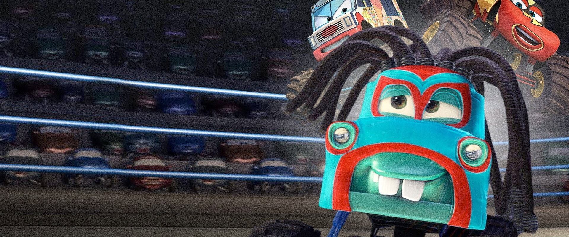 Monster Truck Mater backdrop