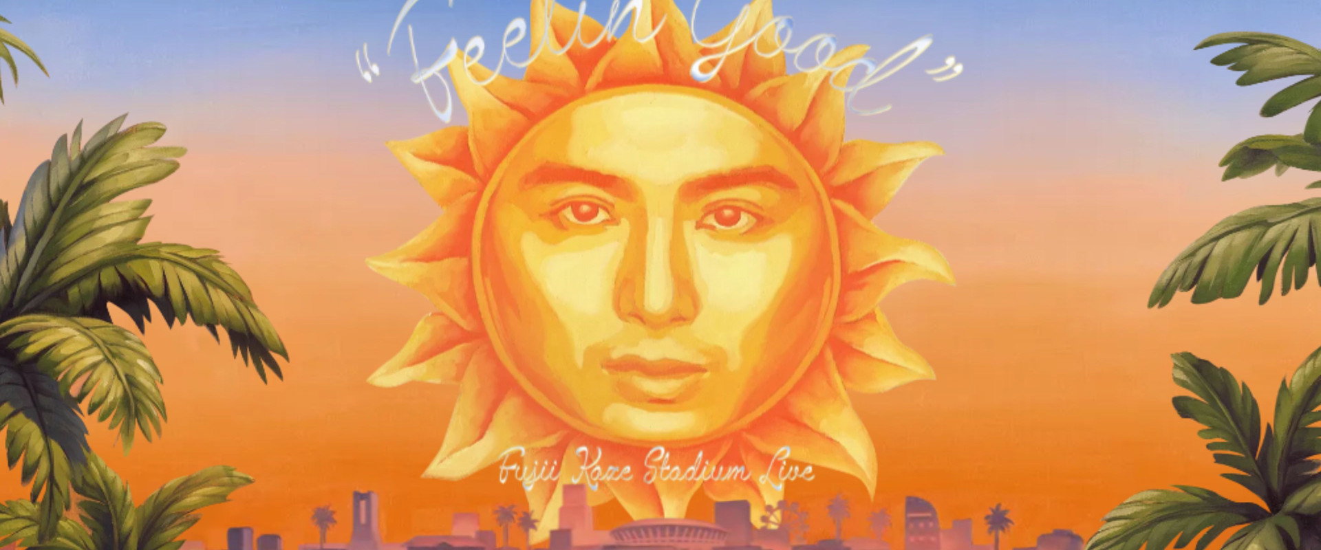Fujii Kaze Stadium Live "Feelin' Good" backdrop